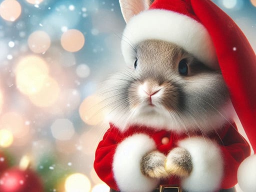 Cute Christmas Animals Jigsaw Puzzle Game - Kids Puzzle Game