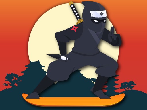 Lava And Ninja Skateboard Online Arcade Game