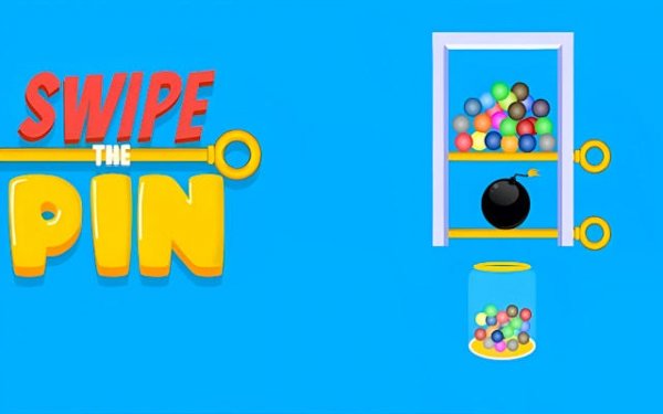 Swipe The Pin: Puzzle Ball Drop Online Game - Puzzle Game